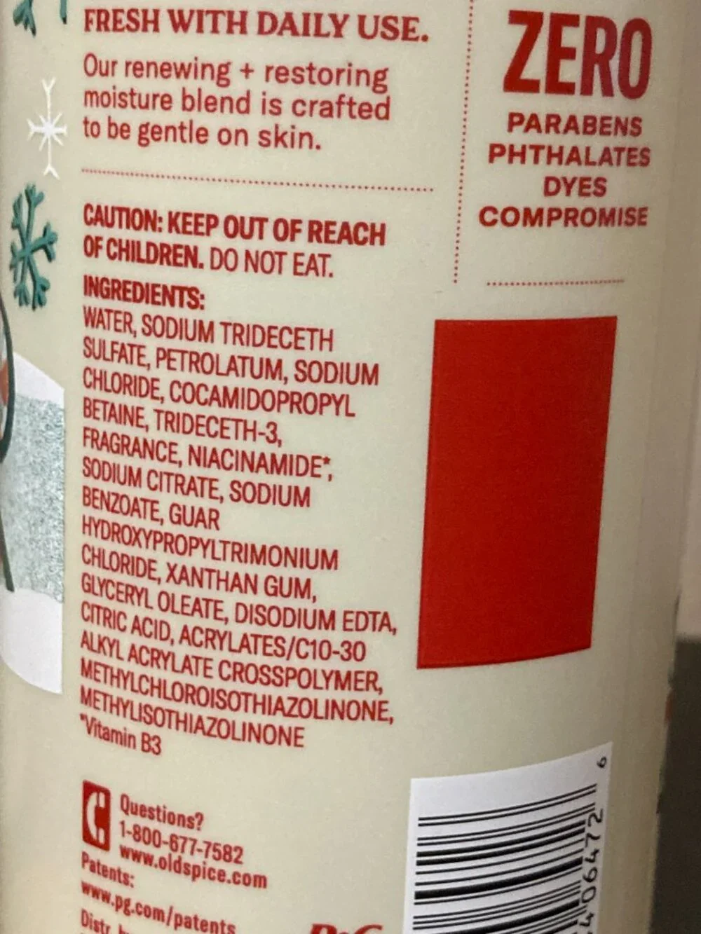 Lot of 2 - Old Spice Limited Edition Body Wash - Peppermint Slopes 16 fl oz